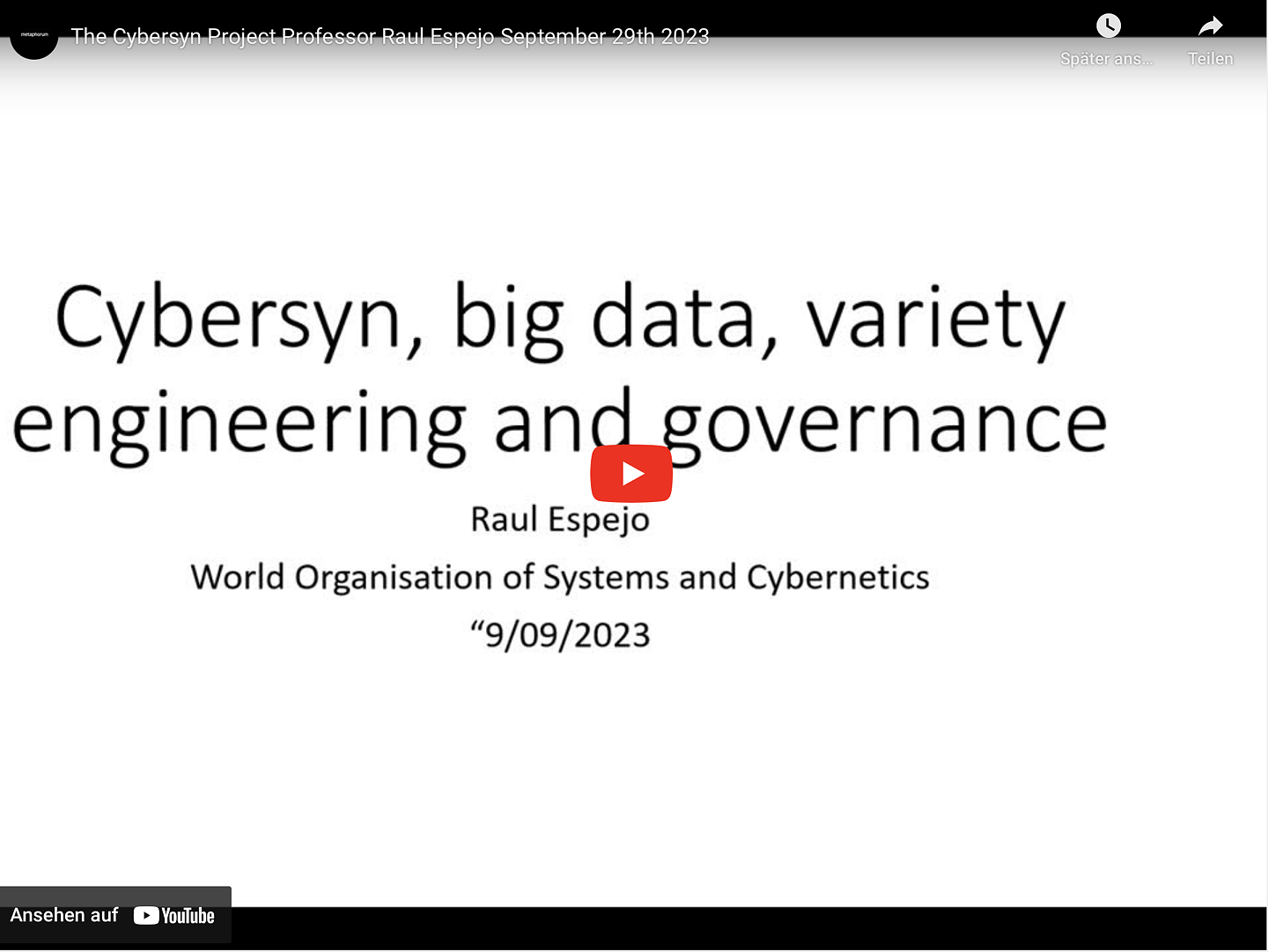 The Cybersyn Project - Metaphorum